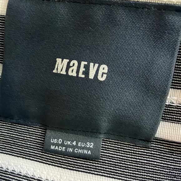 Anthropologie Maeve size 0 Black Crosswise Flare Dress wedding guest retro - Picture 8 of 12